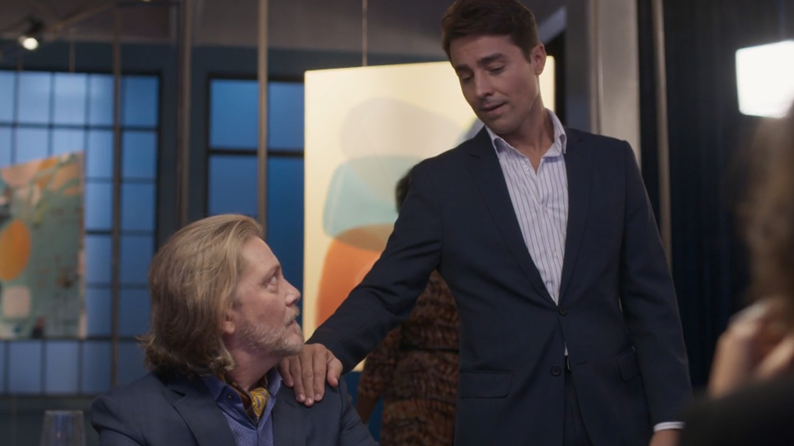 Duarte/Bob Wright (Kiko Mascarenhas) e Danilo (Ricardo Pereira) em