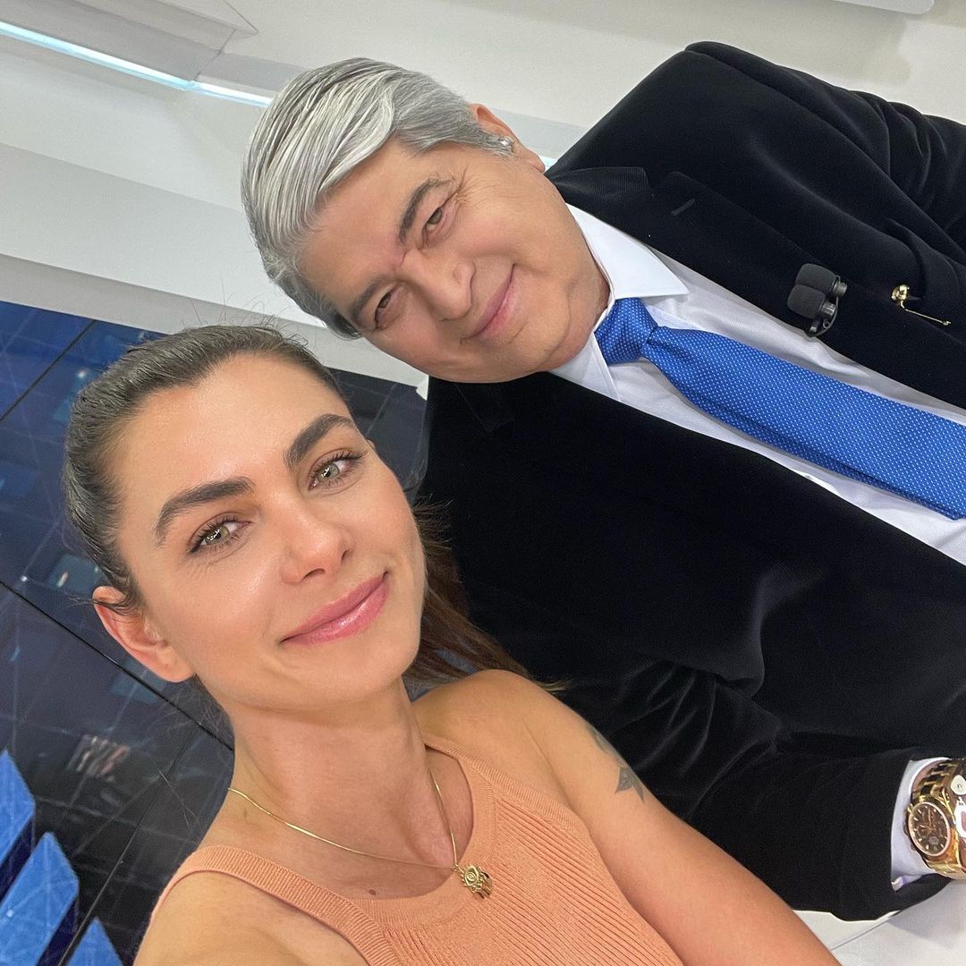 Datena e a filha, Letícia Wiermann