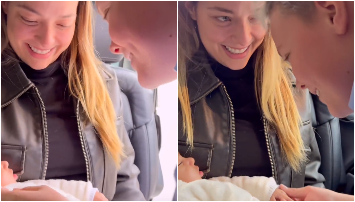 Carol Dantas com Davi Lucca e Mavie