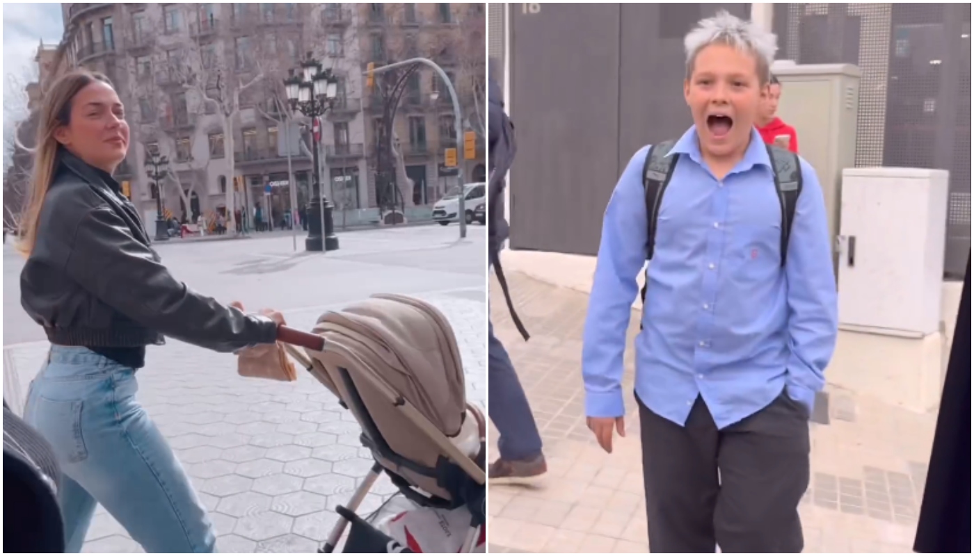 Carol Dantas com Mavie (à esquerda) e Davi Lucca (à direita)