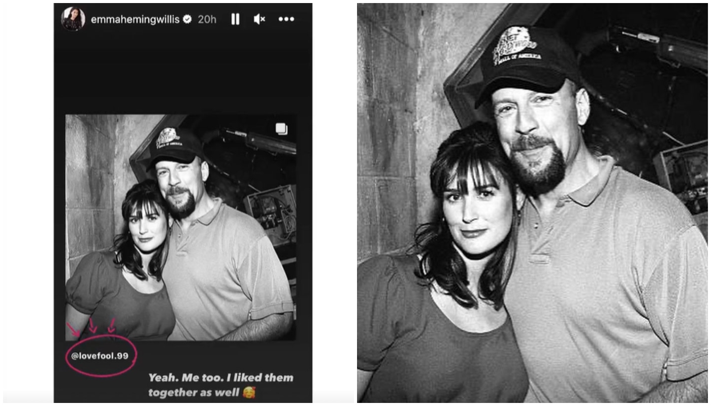 Demi Moore e Bruce Willis