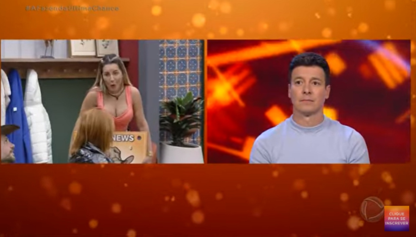 Deborah e Deolane interrompem Rodrigo Faro em