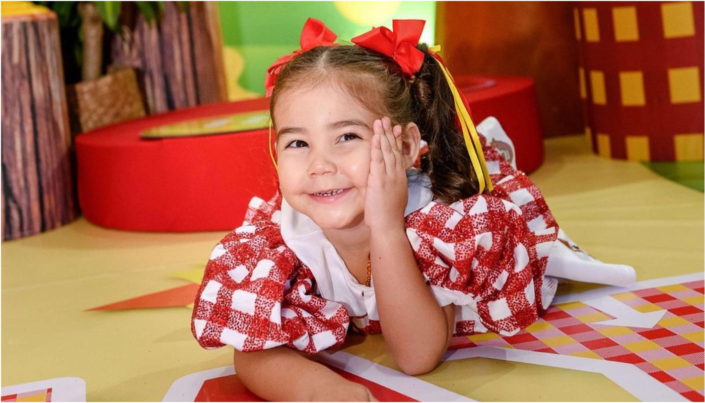 Filha de Marcello Melo Jr. completa 3 aninhos