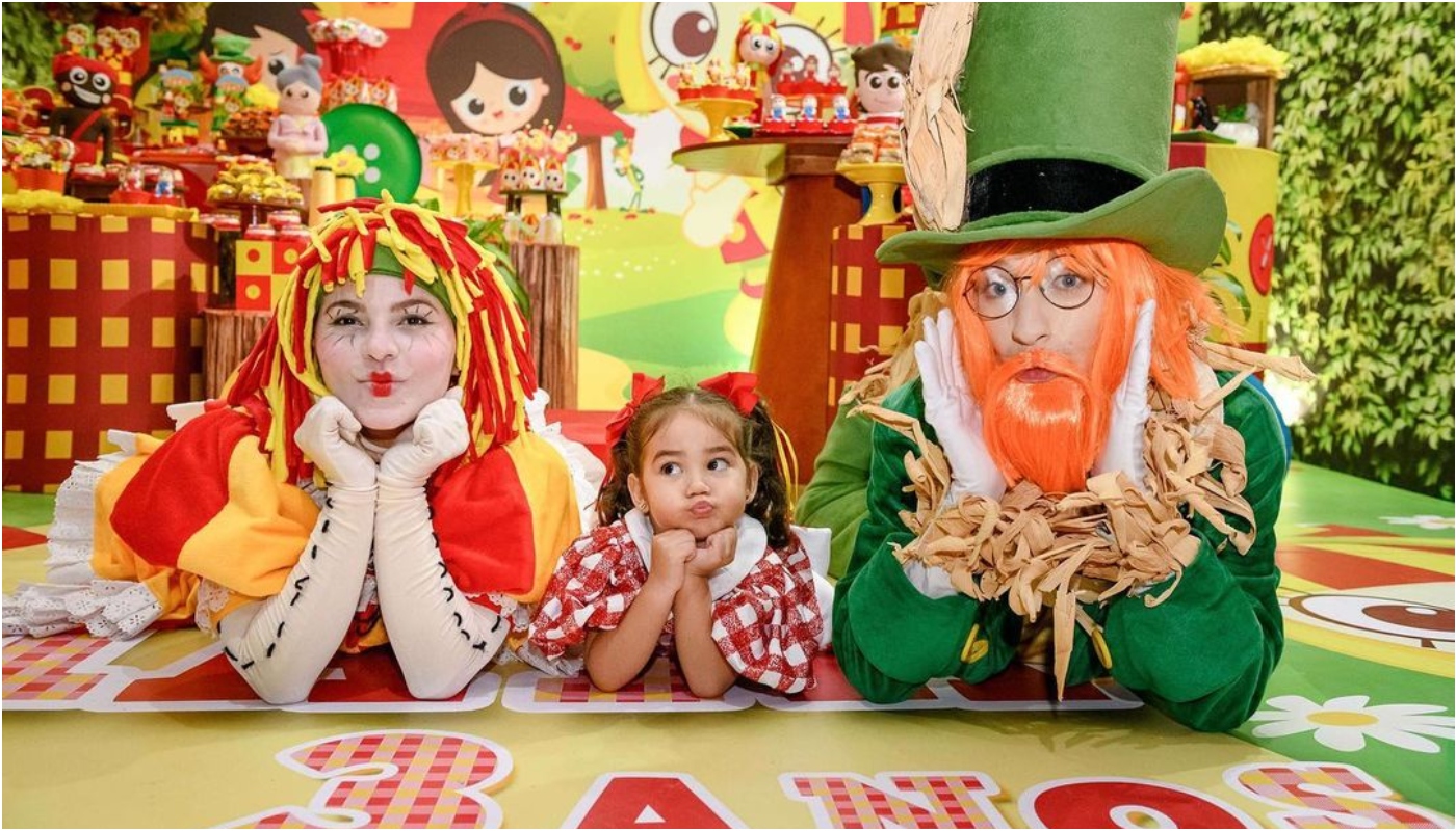 Filha de Marcello Melo Jr. completa 3 aninhos