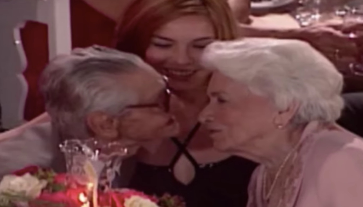 Dóris com os avós, Leopoldo e Flora (Oswaldo Louzada e Carmen Silva)