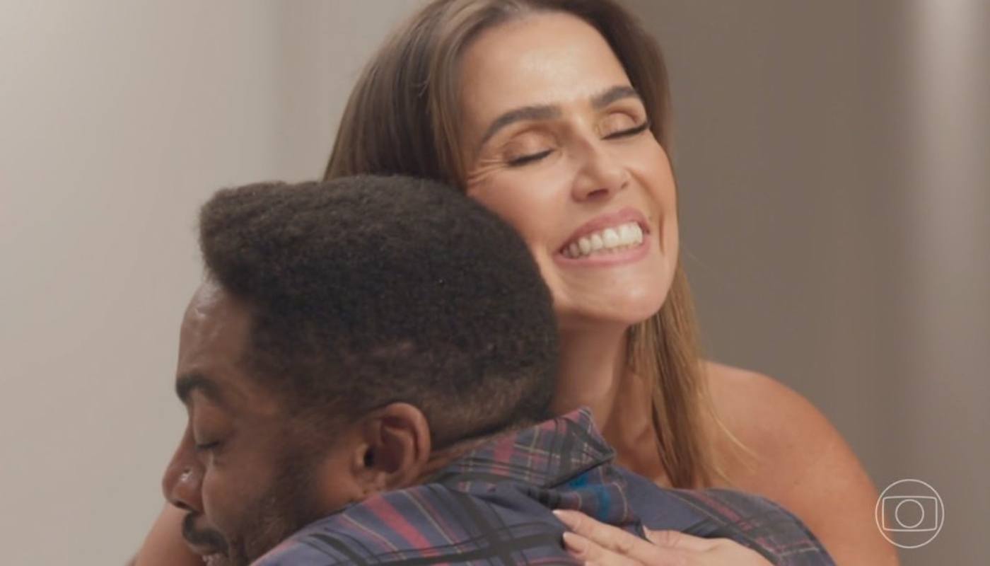 Lara (Deborah Secco) e Mário (Lázaro Ramos) em