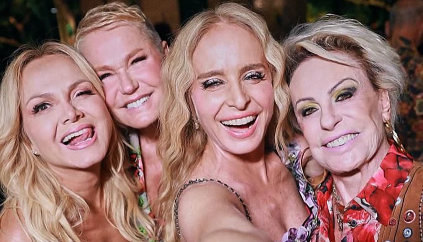 Apresentadoras se encontraram e tiraram fotos alegres juntas