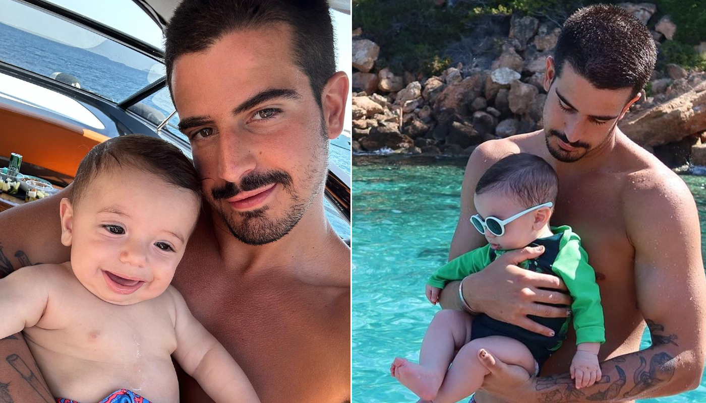 Enzo e seu irmãozinho caçula, Luca, de seis meses