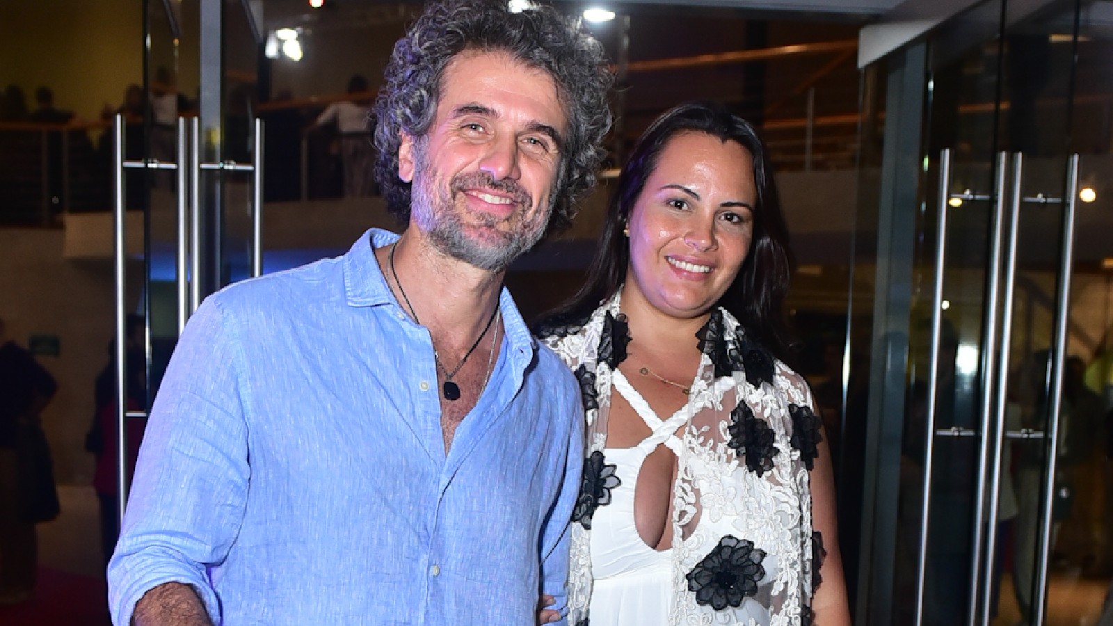 Eriberto Leão e esposa, Andréa Leal.