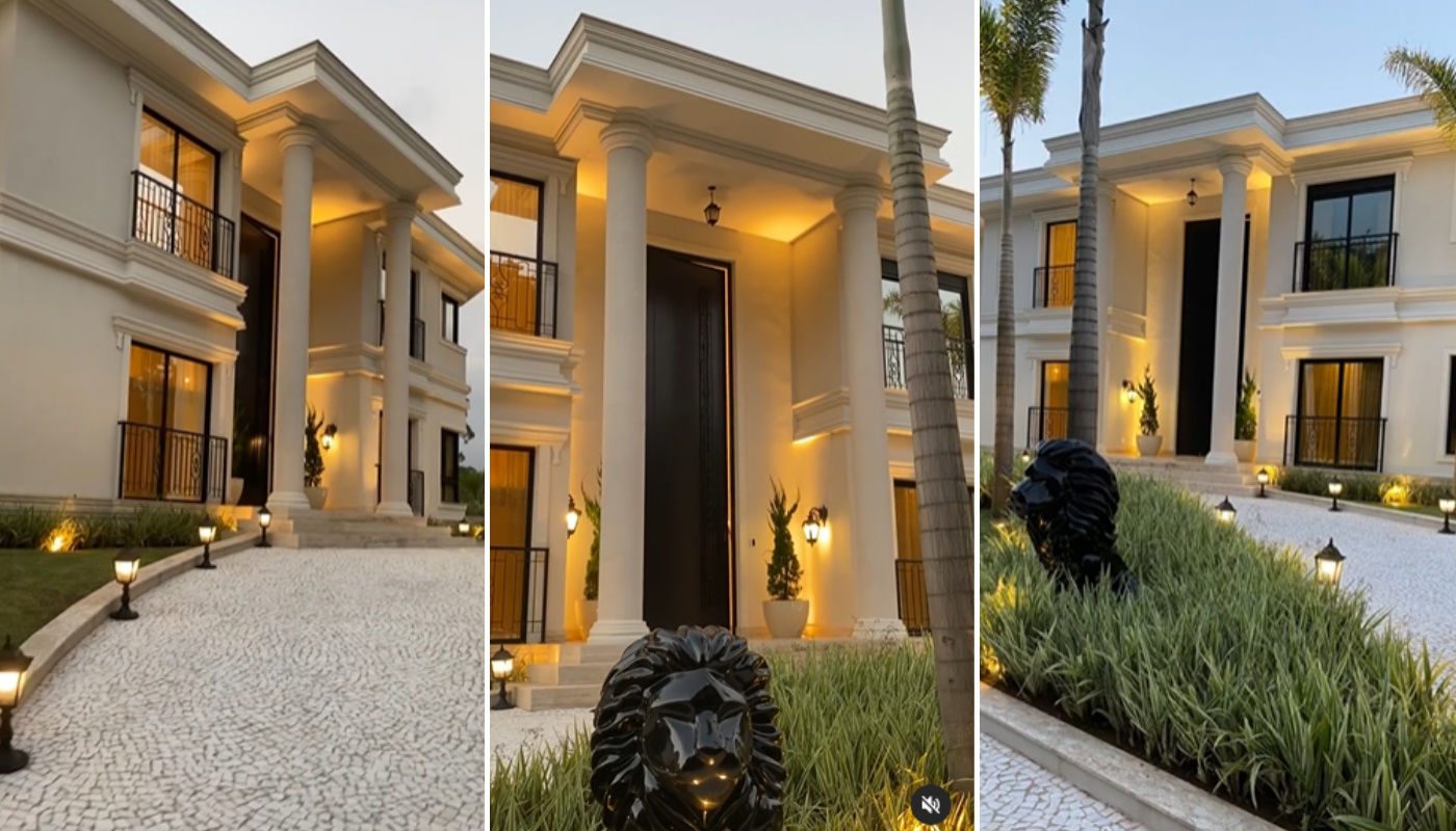 Fachada da mansão de Simone Mendes