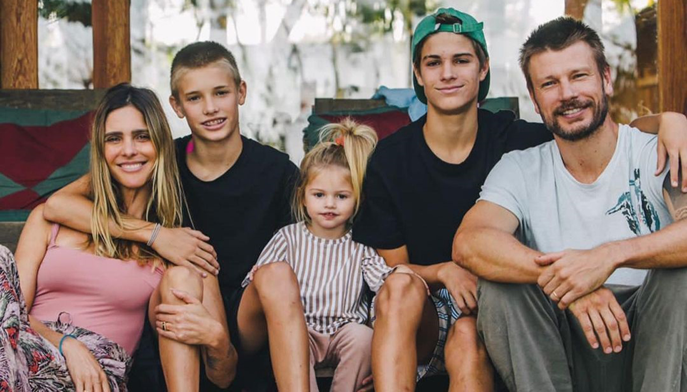 Familia de Rodrigo Hilbert e Fernanda Lima