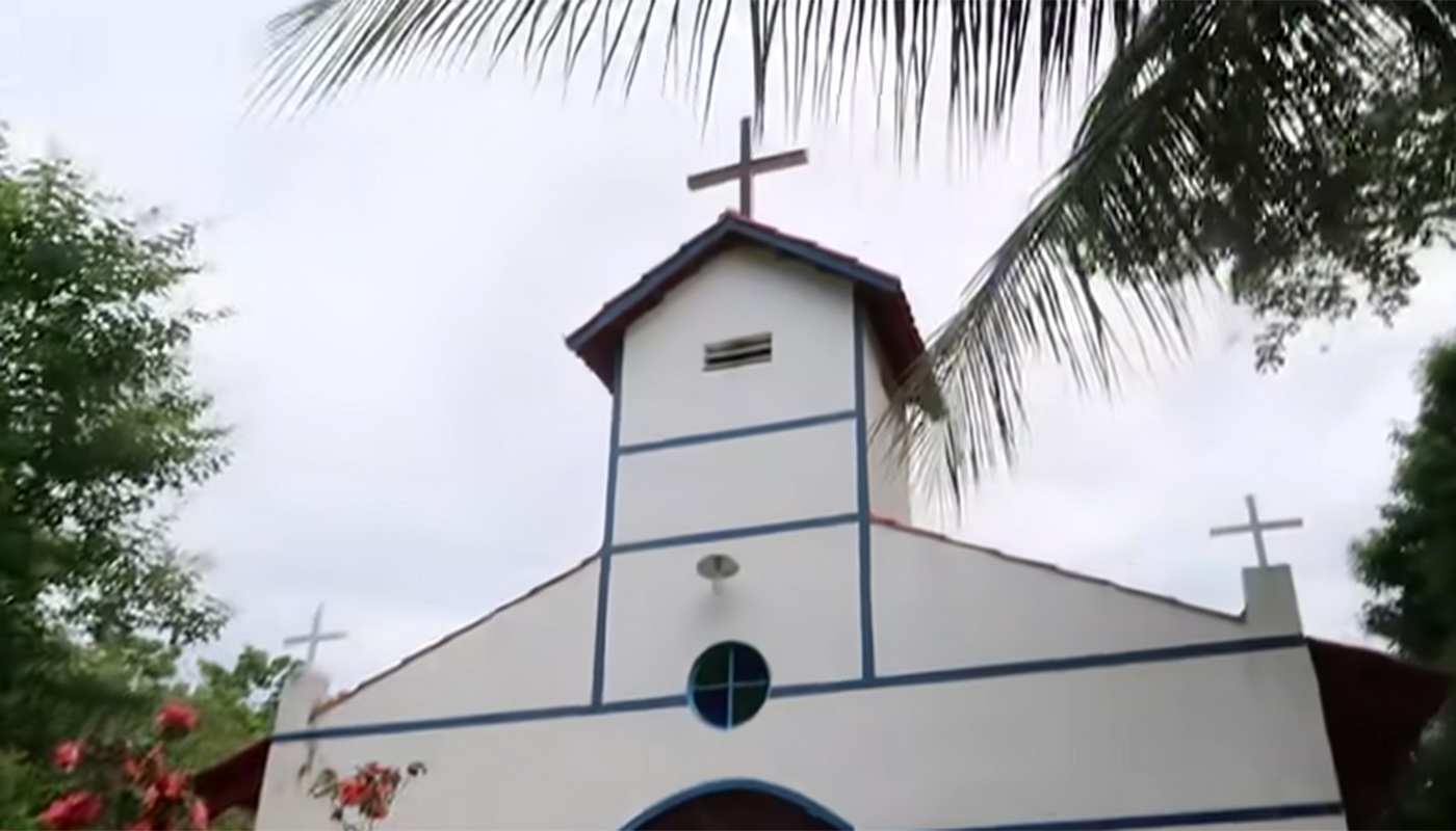 Detalhe da igreja da fazenda