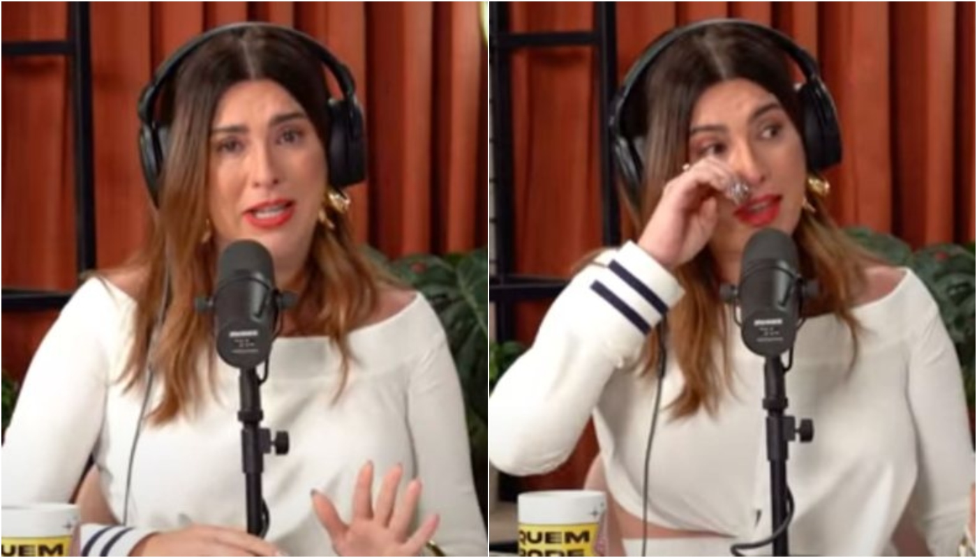 Fernanda Paes Leme se emociona na despedida do