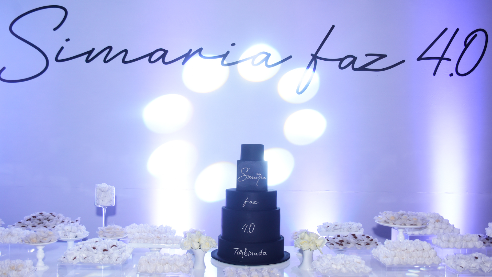 Detalhes da festa de aniversário de 40 anos da cantora Simaria