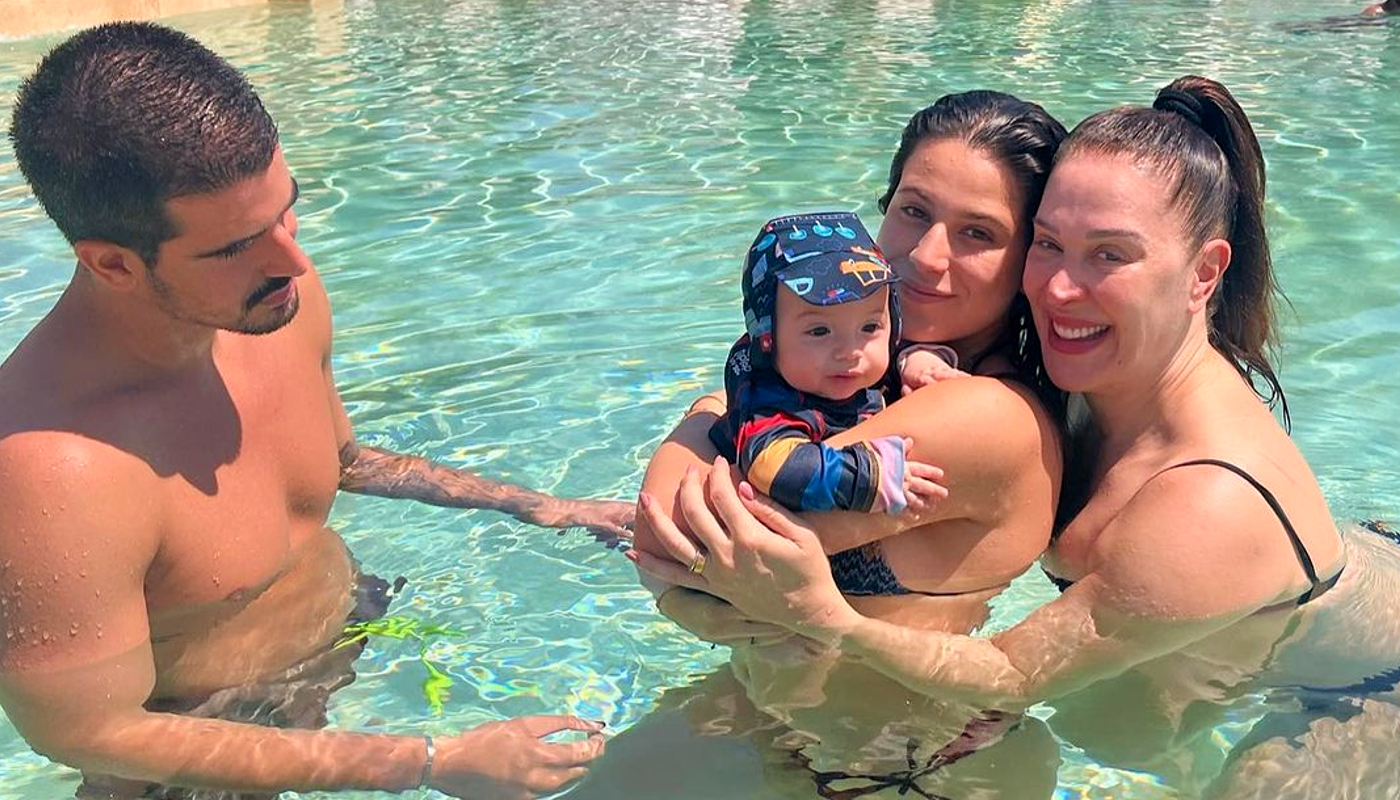 Enzo, Sophia, Luca e Claudia Raia