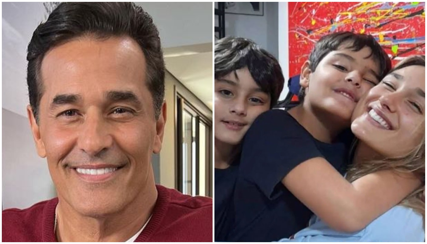 Luciano Szafir e os filhos