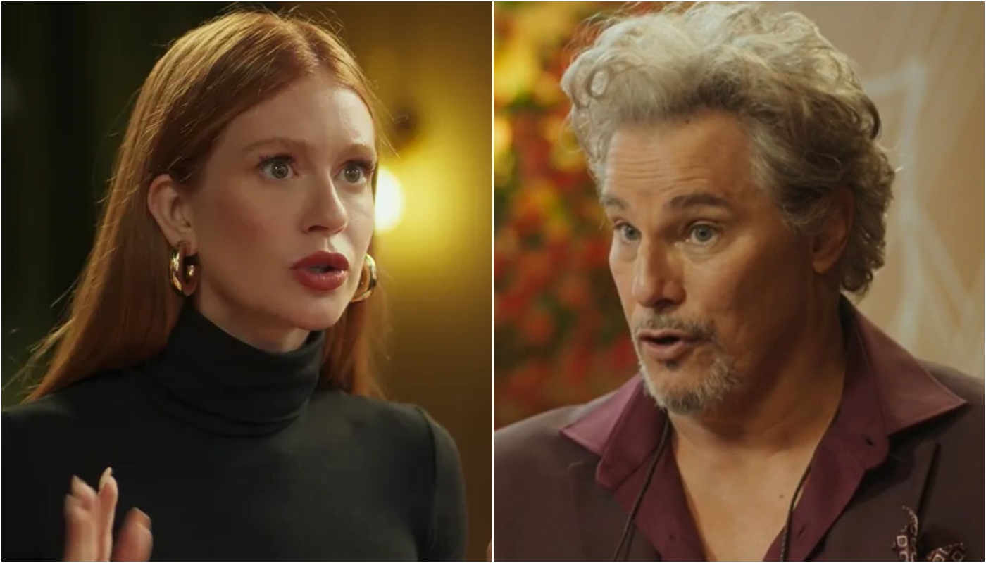 Preciosa (Marina Ruy Barbosa) e Nero (Edson Celulari) em