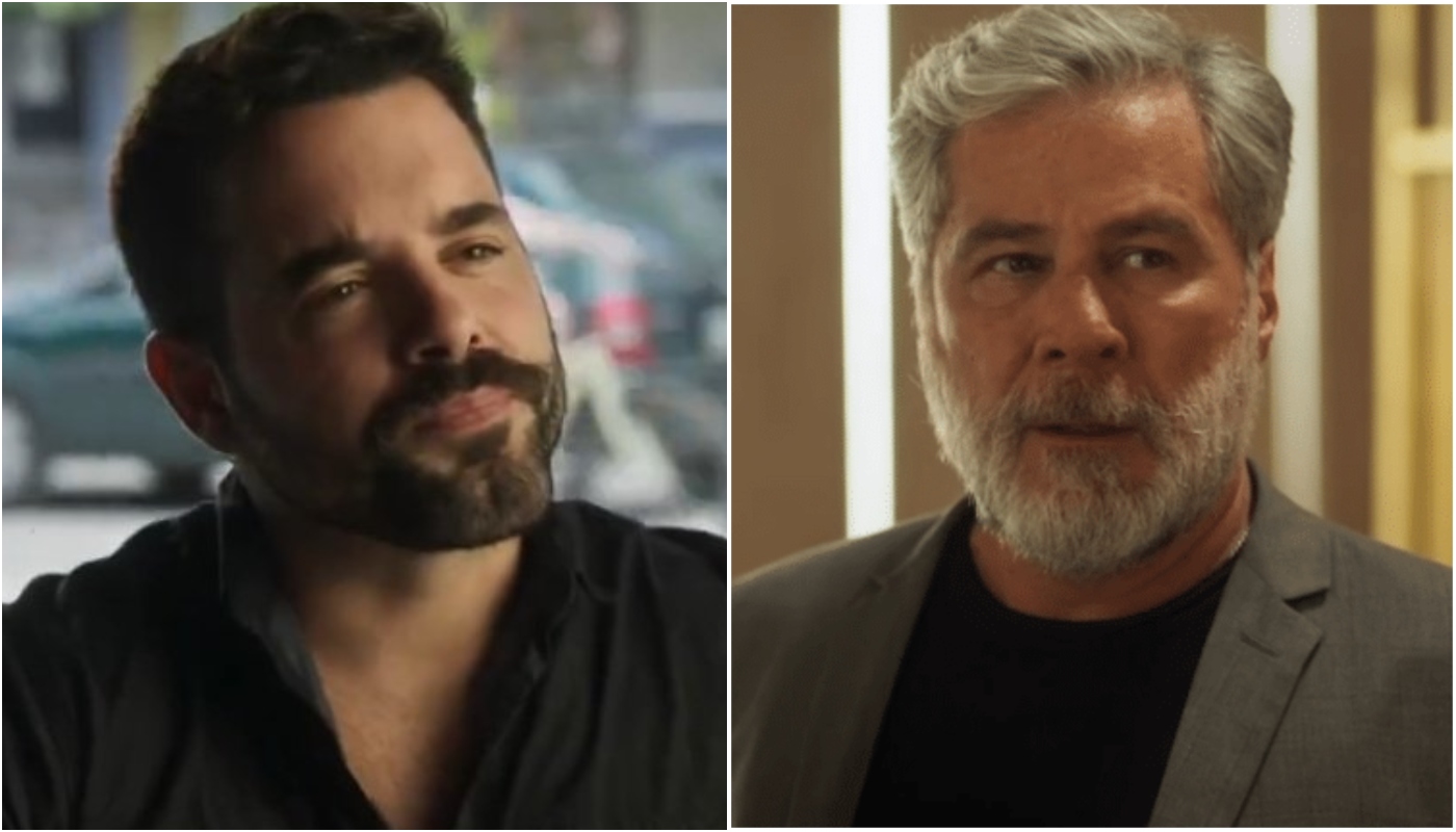 Rui (Pedro Carvalho) e César (Leopoldo Pacheco) em