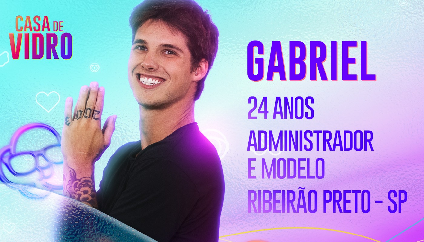 Gabriel, participante da Casa de Vidro do BBB23