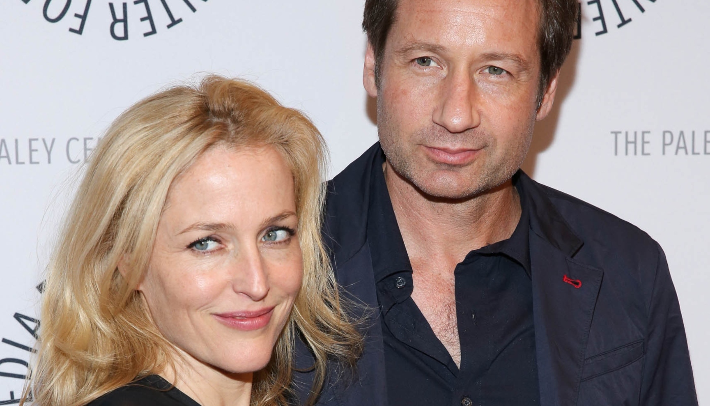 Gillian Anderson e David Duchovny em 2013
