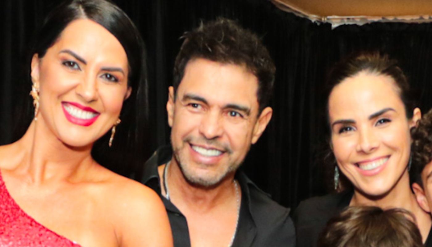 Graciele Lacerda, Zezé Di Camargo e Wanessa no encerramento da turnê