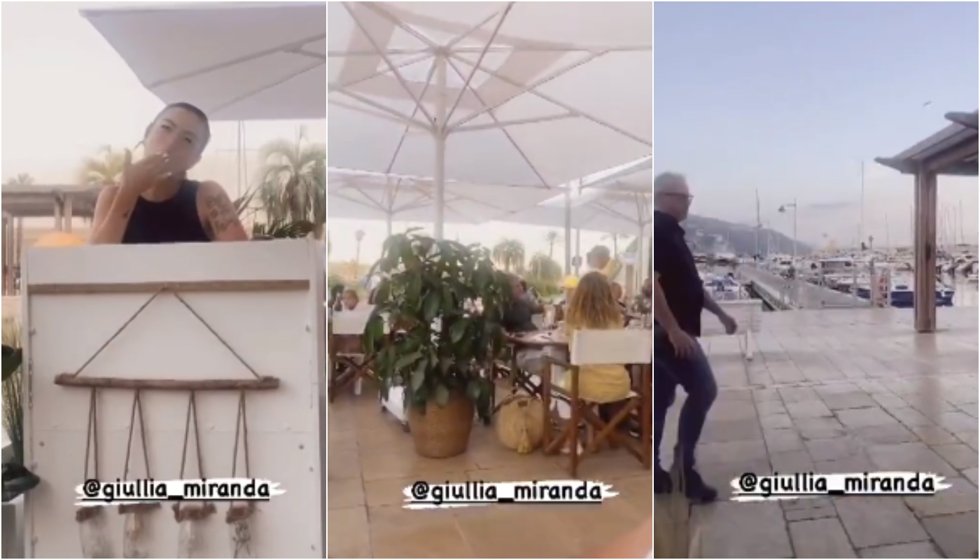 Gretchen mostra a filha trabalhando no exterior