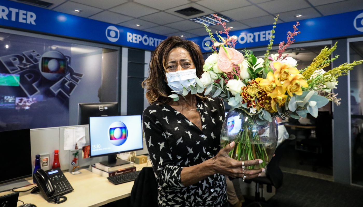 Glória Maria recebeu homenagem no