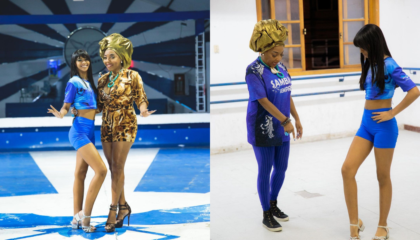 Aos 14 anos, a caçula da cantora já desfila no Carnaval