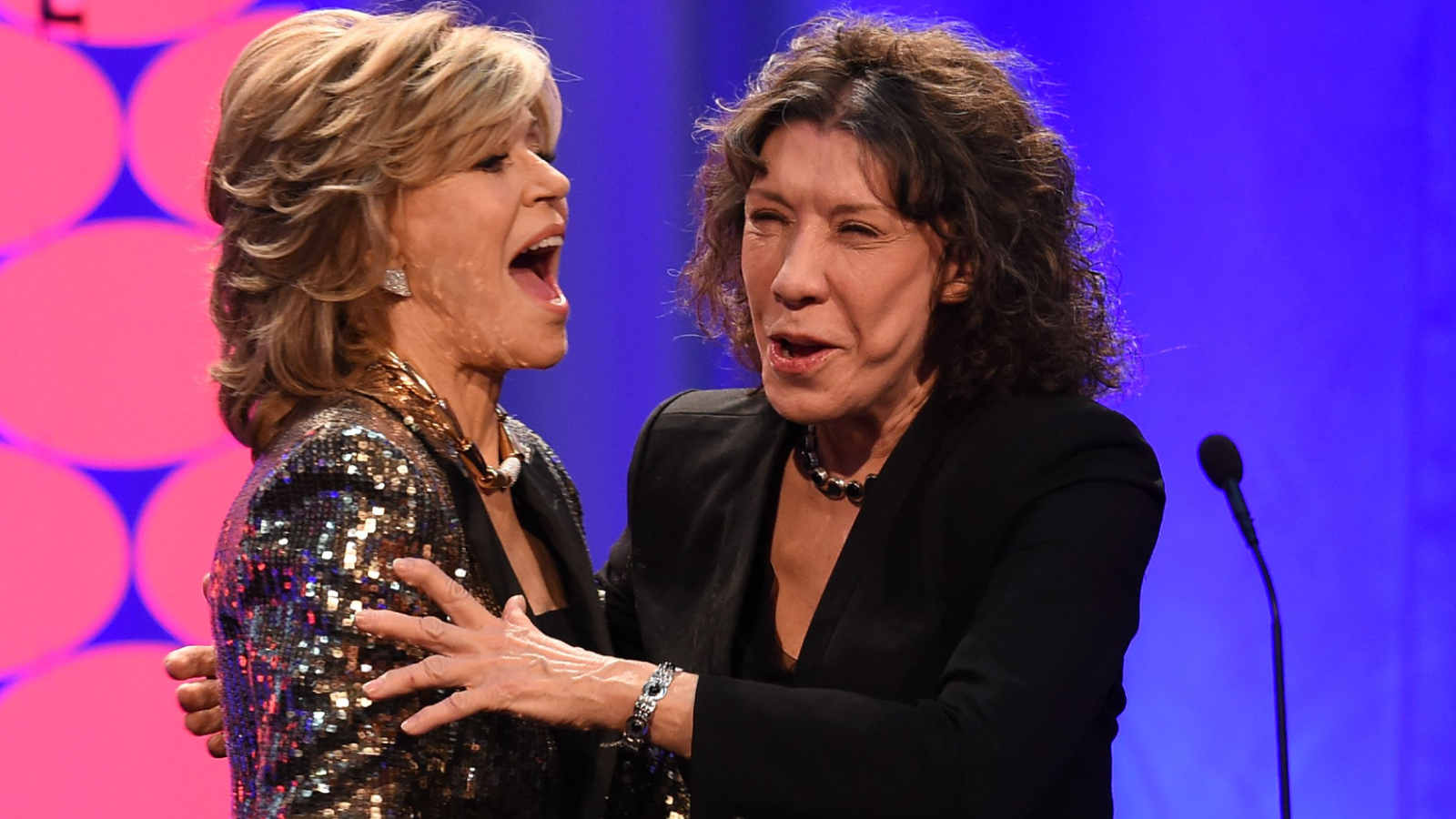 Jane Fonda e Lily Tomlin em 2016
