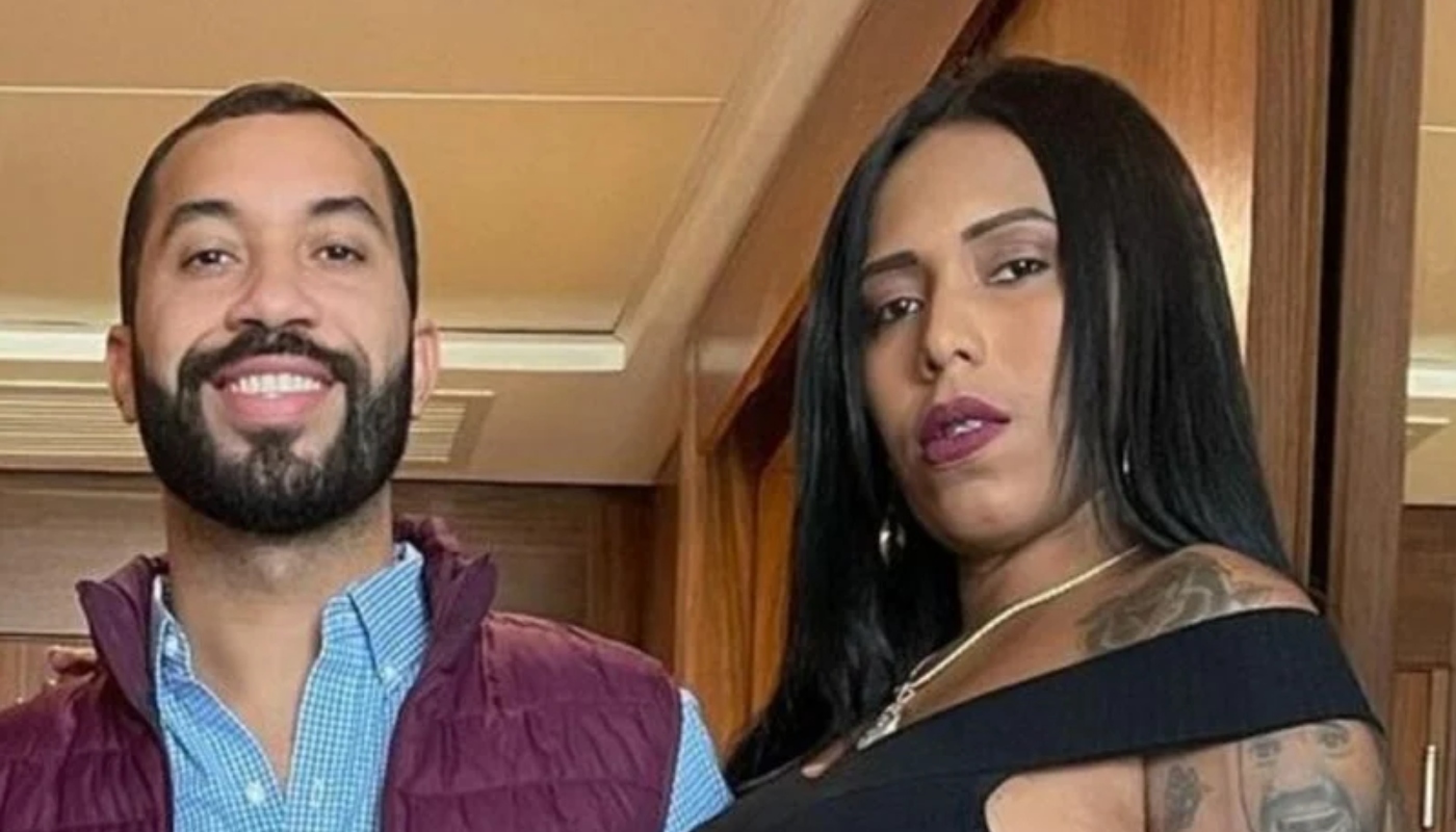 Janielly ao lado do irmão Gil do Vigor