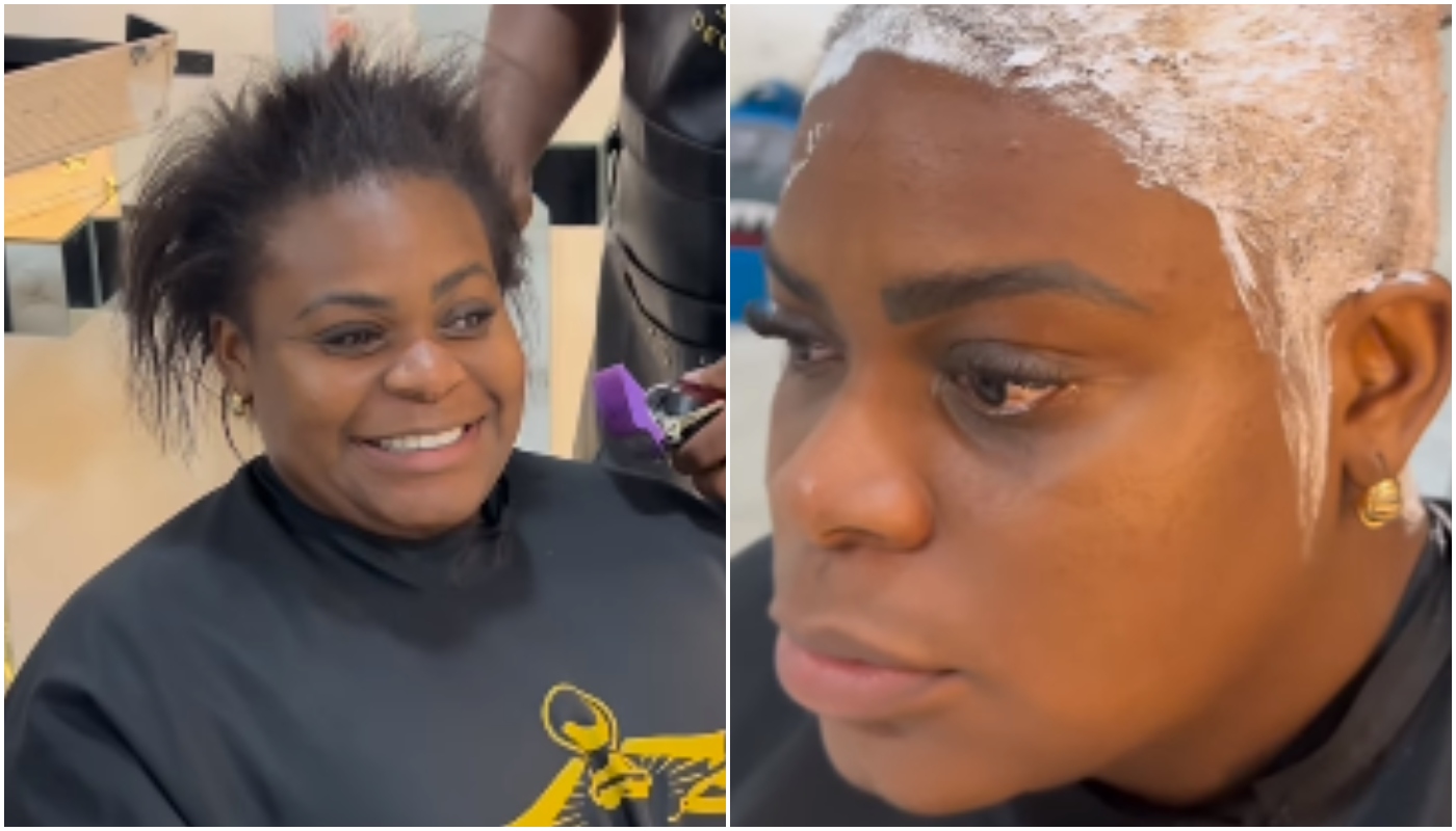 Jojo Todynho raspou e platinou os cabelos