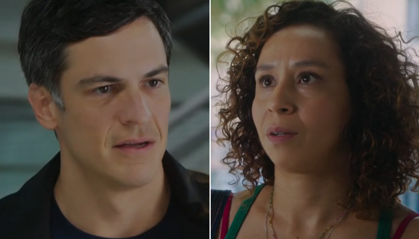 Jonas (Mateus Solano) e Adriana (Thalita Carauta) em