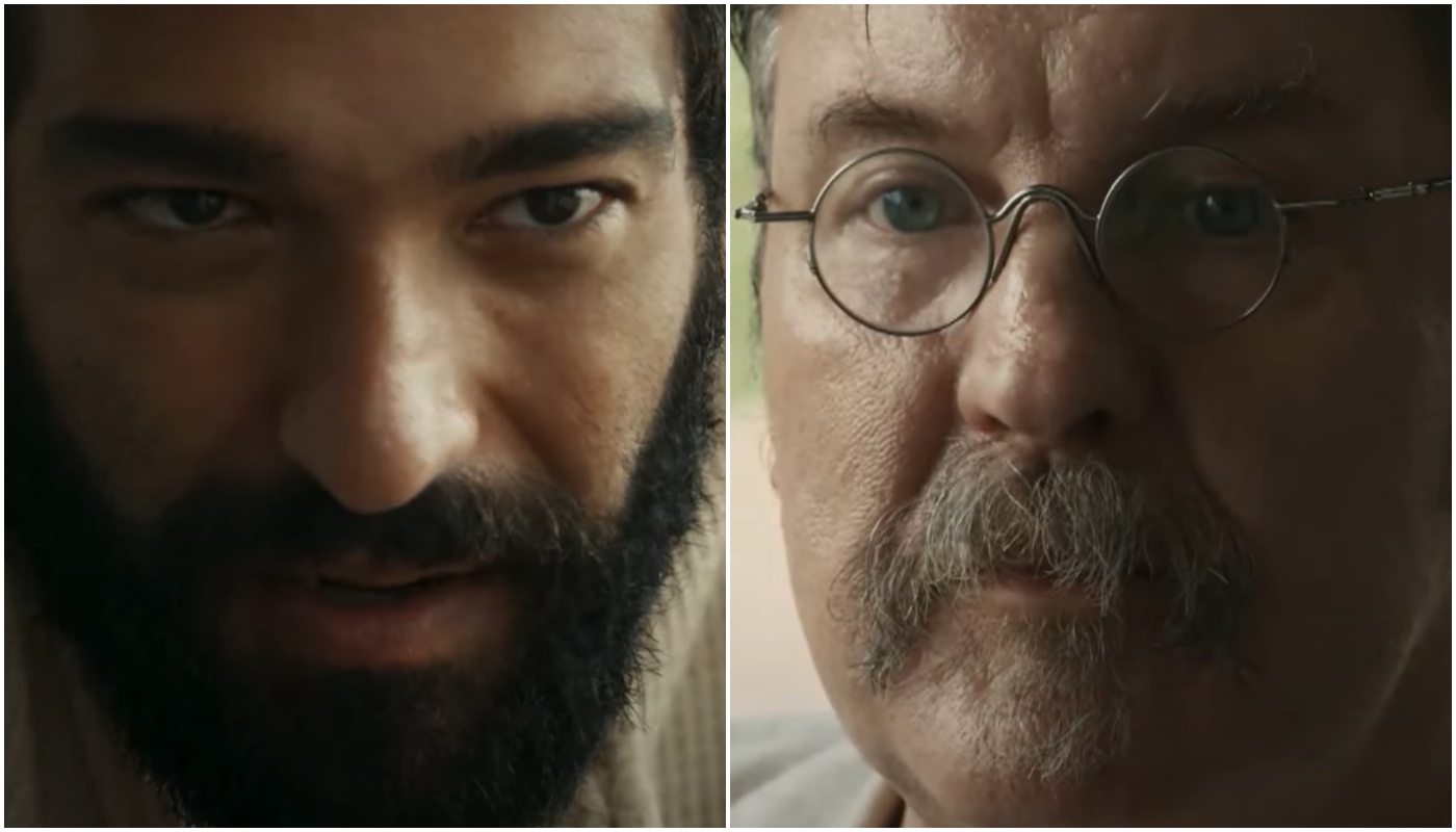 José Inocêncio (Humberto Carrão) e Belarmino (Antonio Calloni) em