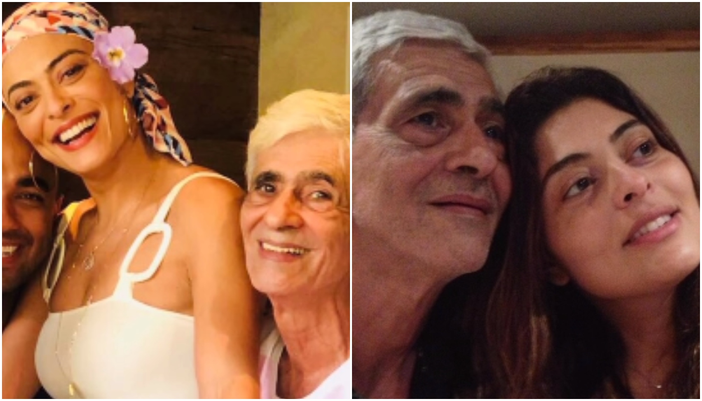 Juliana Paes e o pai, Carlos Henrique