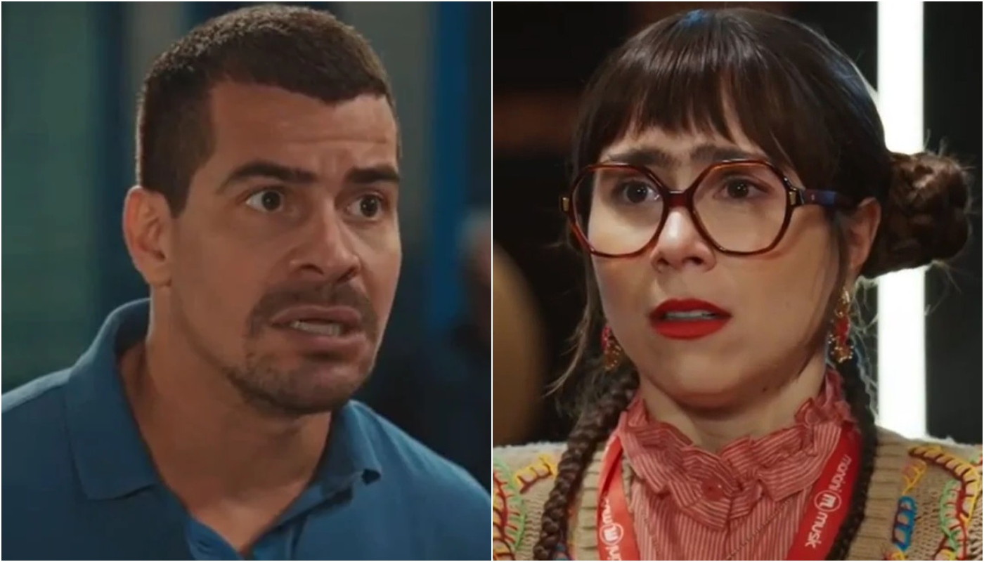 Júpiter (Thiago Martins) e Lupita (Daphne Bozaski) em