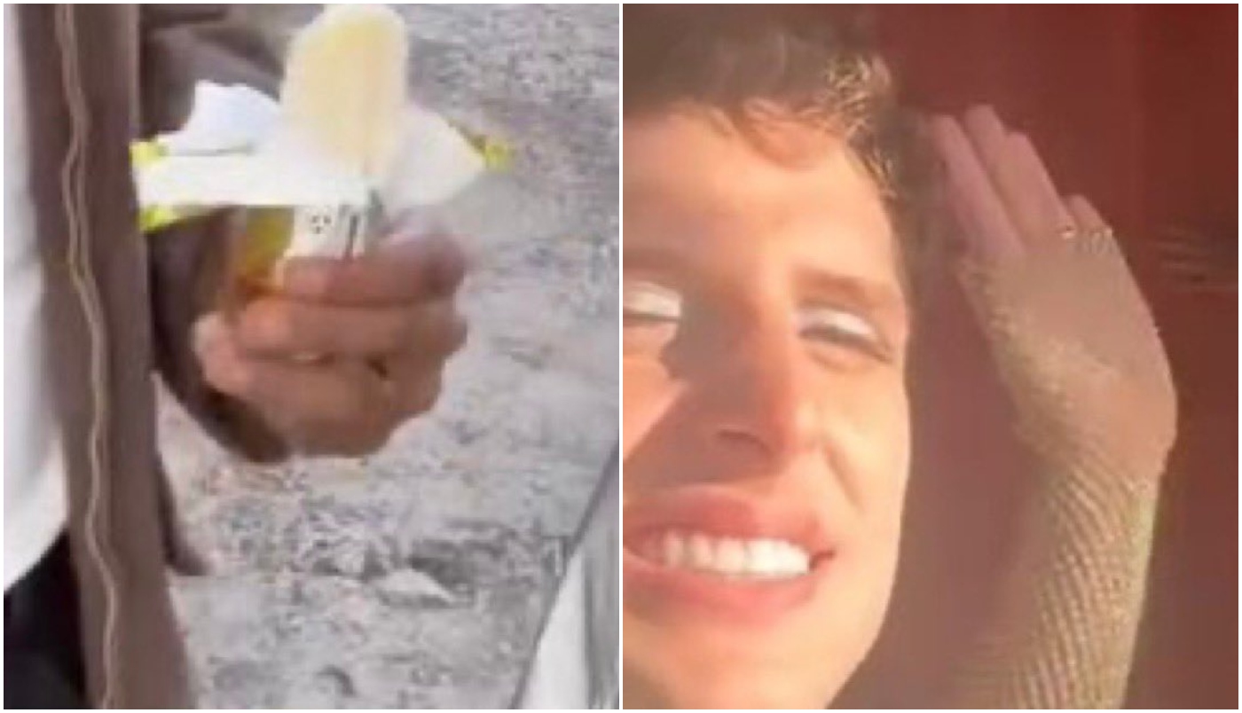 Amaury Lorenzo e Diego Martins usando alianças nas gravações de