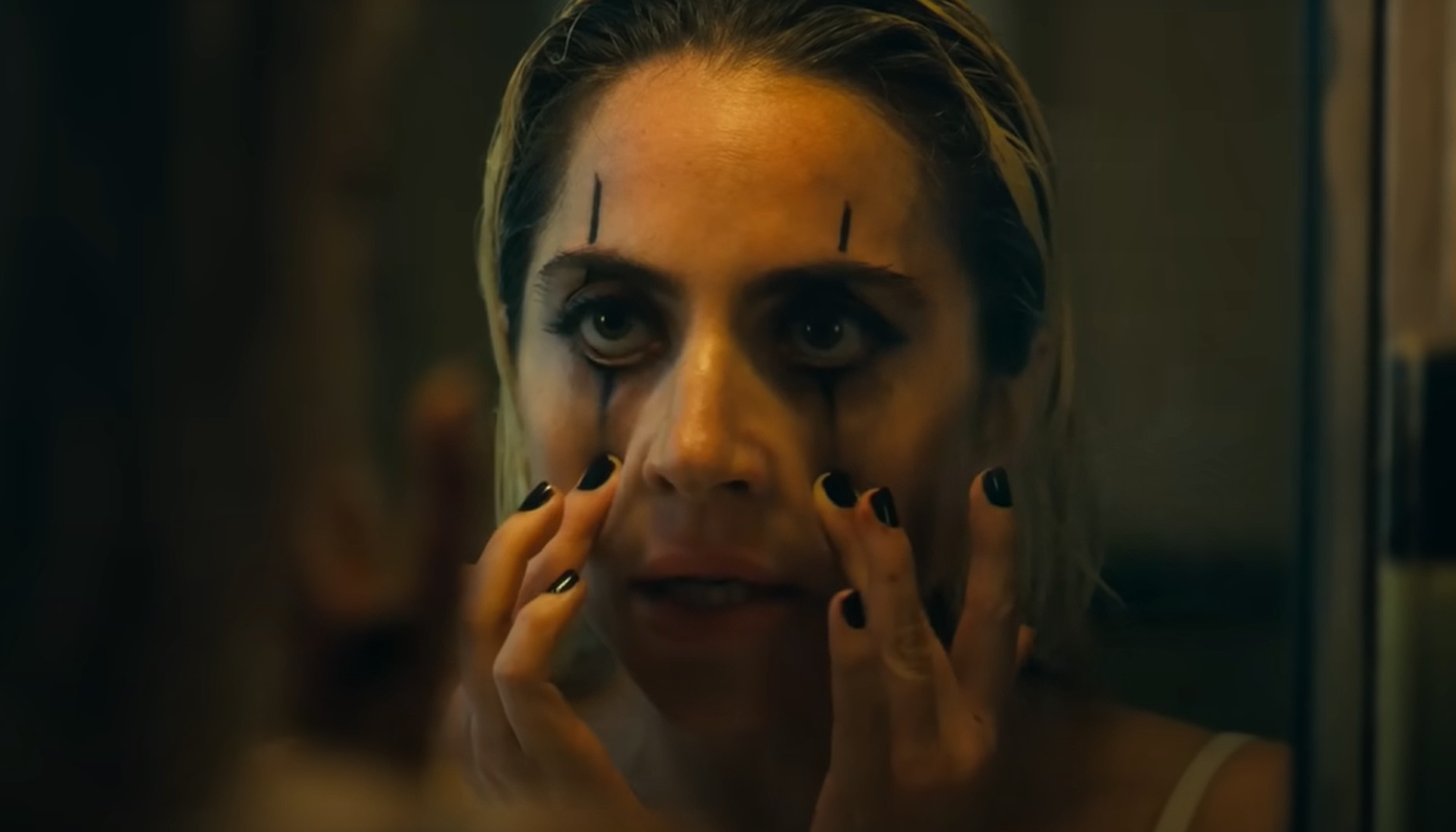 Lady Gaga como Arlequina em