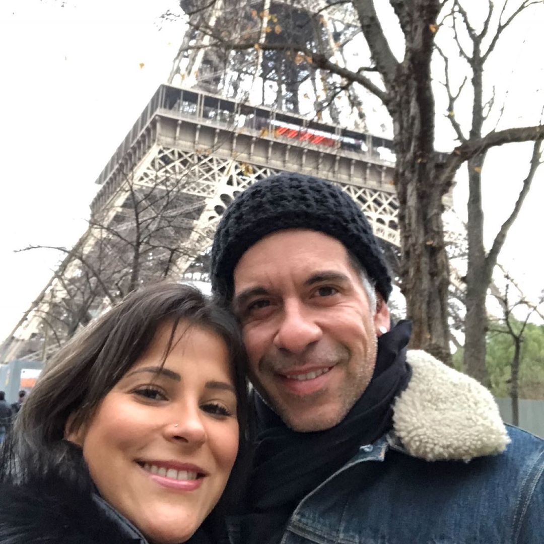 Leandro Hassum e a esposa, Karina Gomes