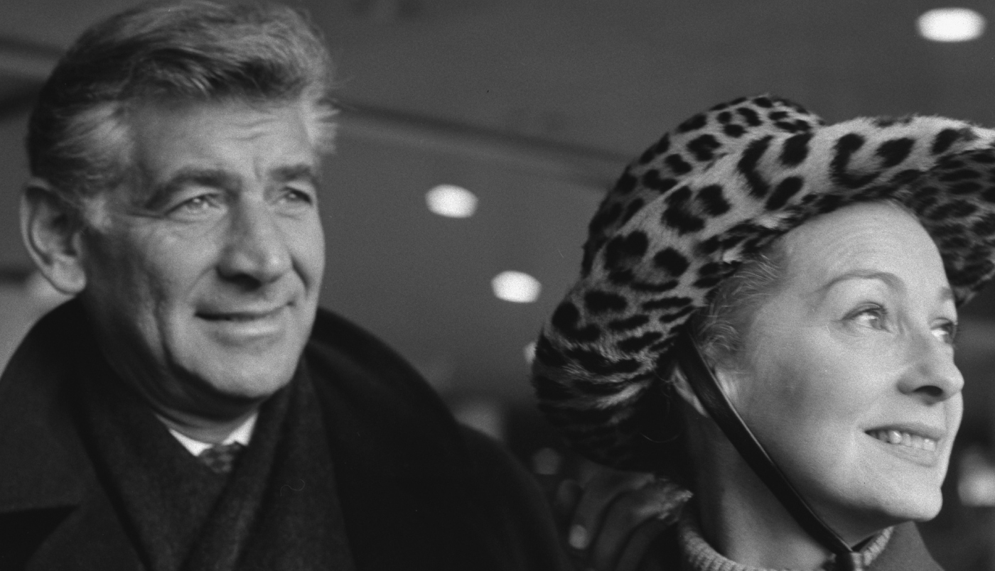 Leonard Bernstein e Felicia Montealegre na vida real