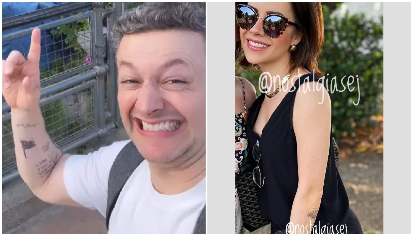 Tatuagens de Sandy e Lucas Lima