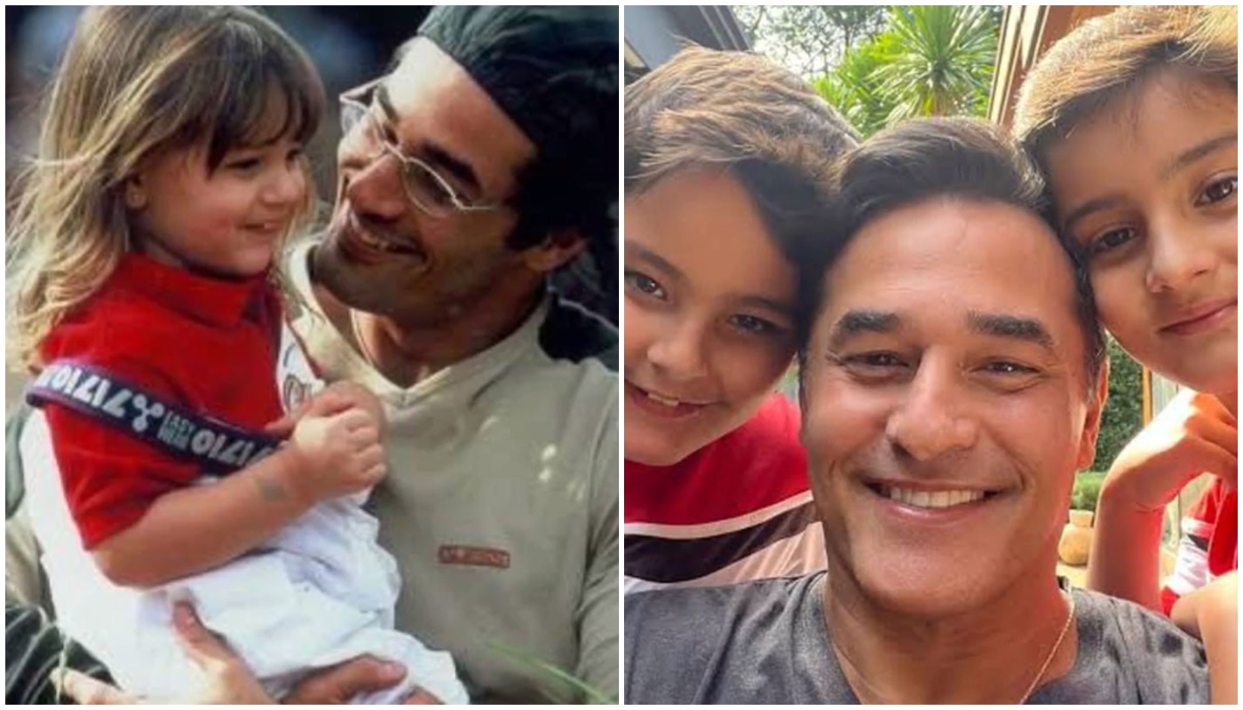 Luciano Szafir é pai coruja dos três filhos