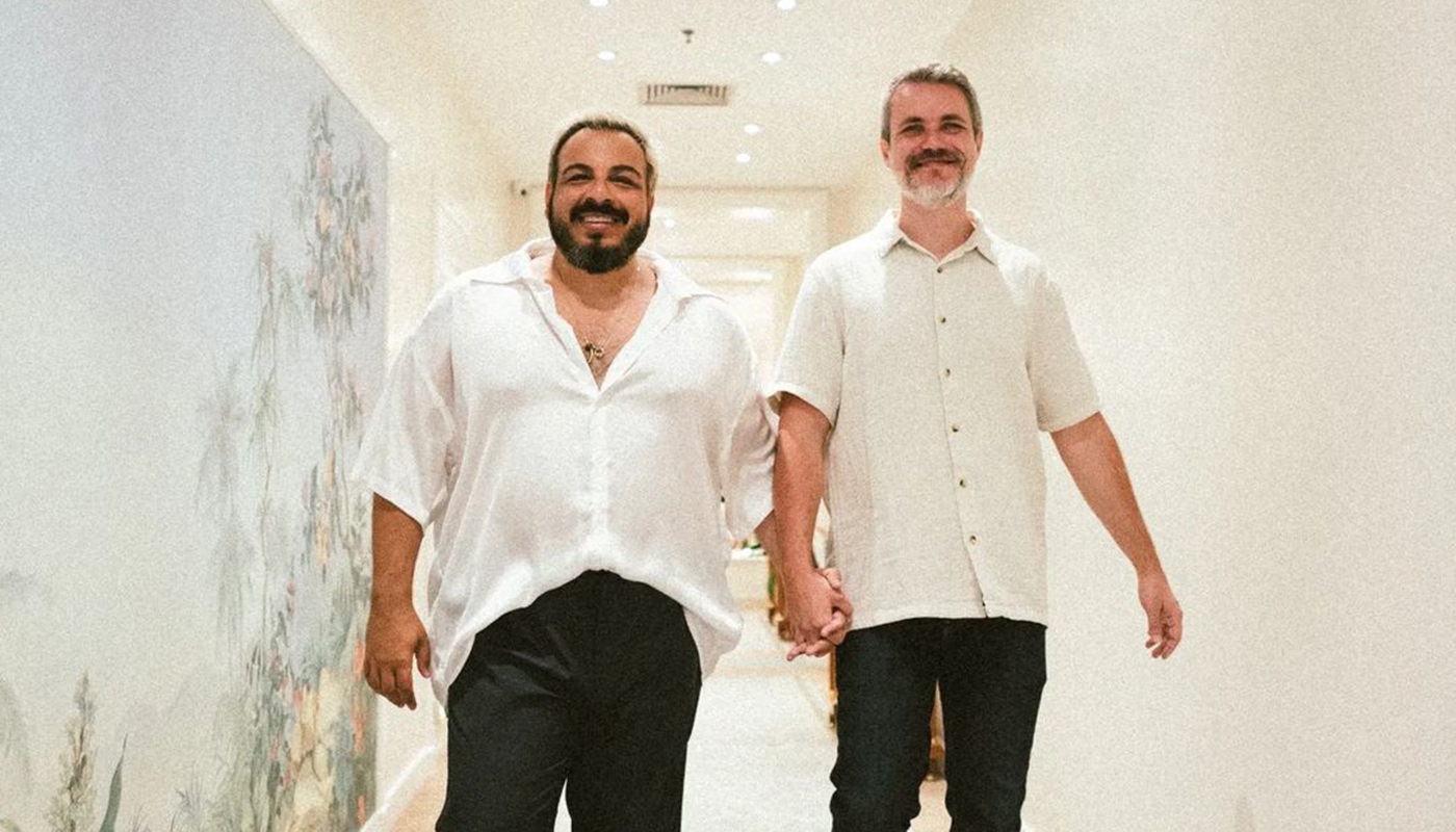 Luis Lobianco e o marido