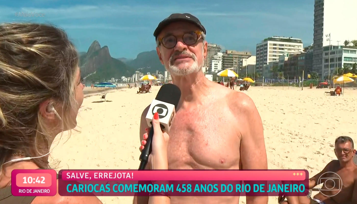 Marcos Caruso em flagra ao vivo no
