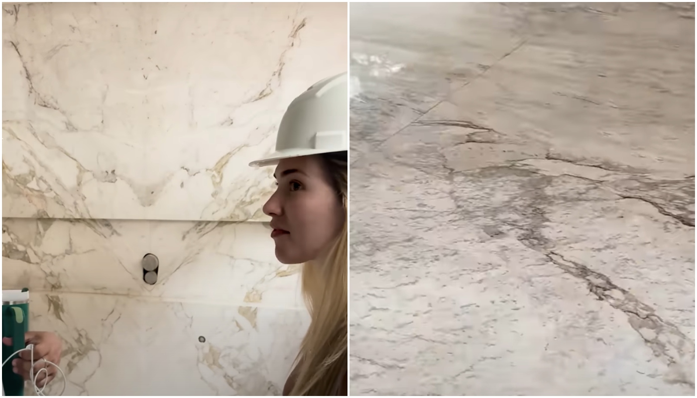 Maior parte da nova casa de Virginia tem revestimento de pedra