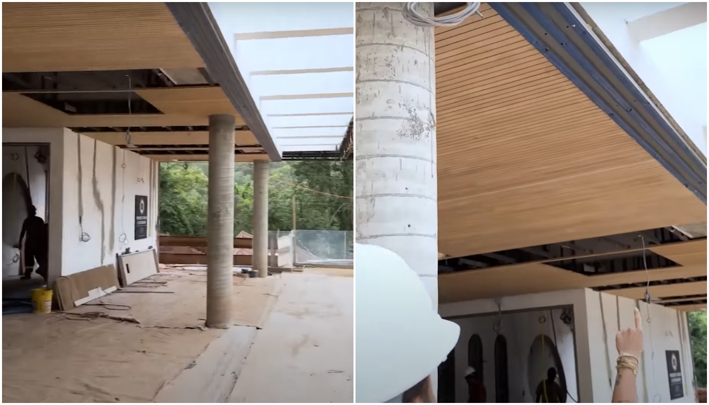 Parte da área de lazer da mansão de Virginia e Zé Felipe