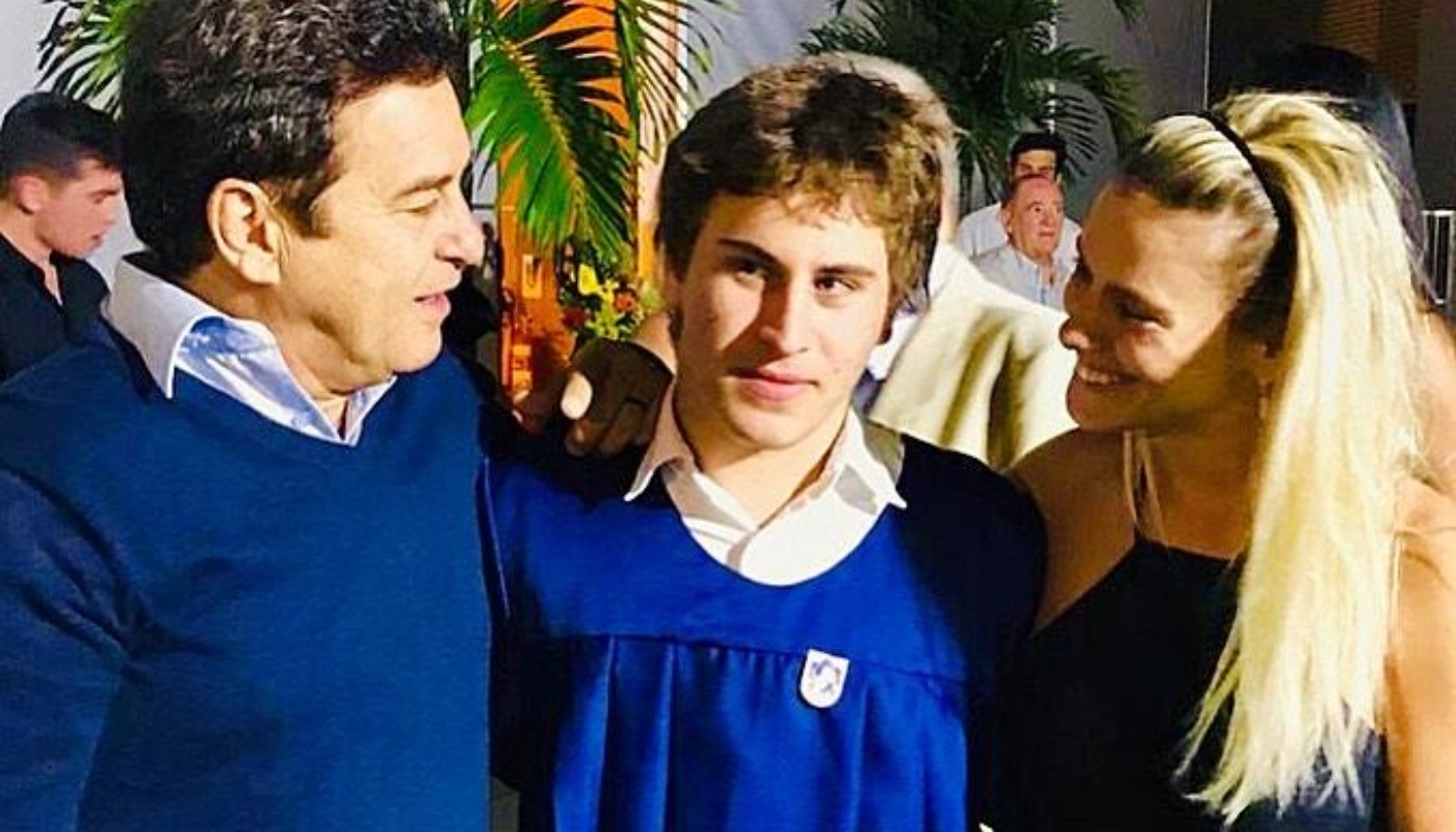 Marcos Frota, Carolina Dieckmann e o filho dos dois, Davi