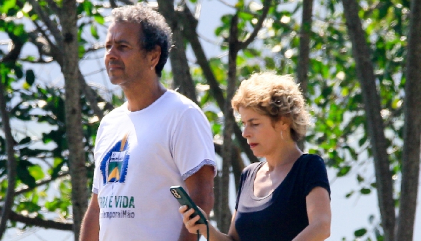 Marcos Palmeira e a esposa Gabriela Gastal