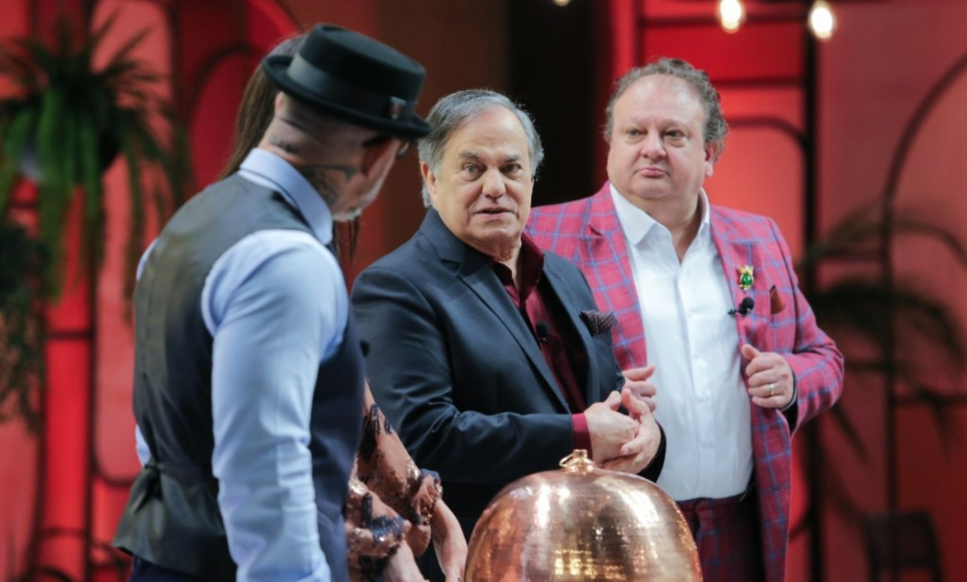 Henrique Fogaça, Ronnie Von e Erick Jacquin no