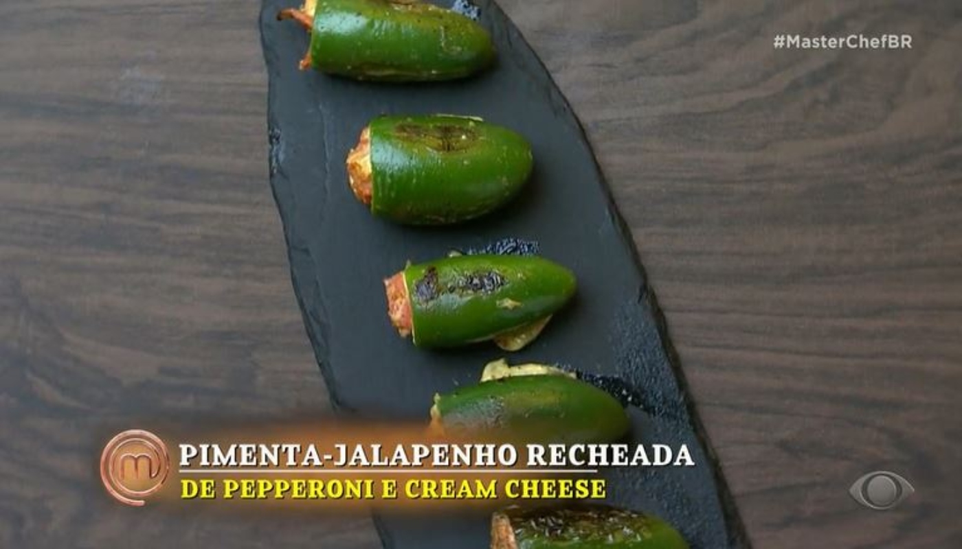 Pimenta-jalapenho recheada no