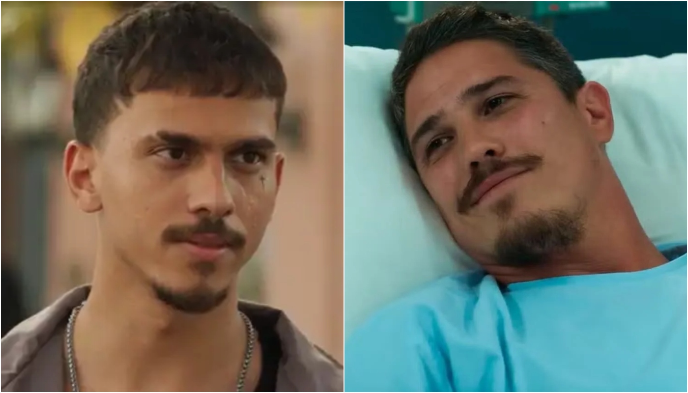 Merreca (Ruan Aguiar) e Julião (Romulo Arantes Neto) em